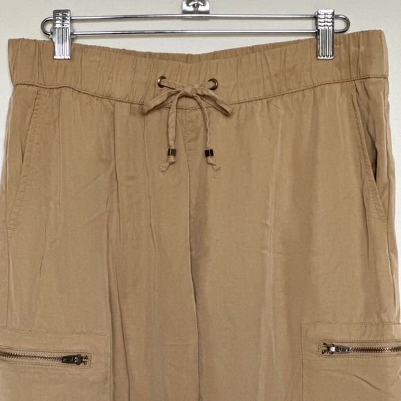 Banana Republic Soft Cargo Tencel Lyocell Jogger Pants Khaki Size S - Picture 4 of 11